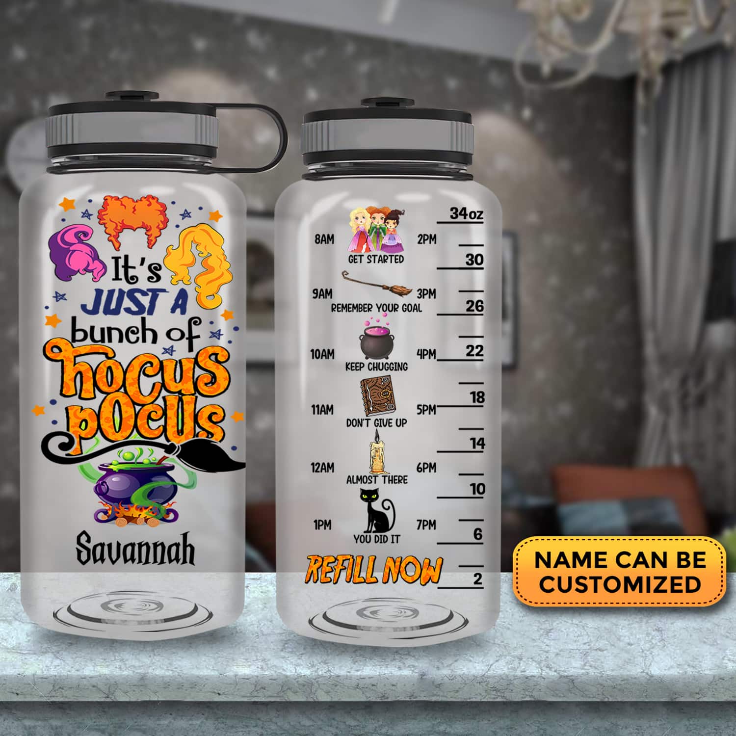 34OZ Tracker Water Bottle Mockup 3