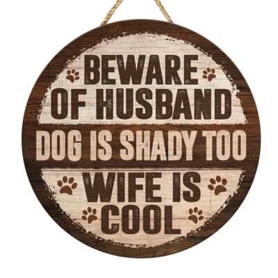 Wooden Door Sign