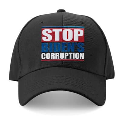 Stop Biden's Corruption Twill Cap Snapback Hat - Political 2024 Hat