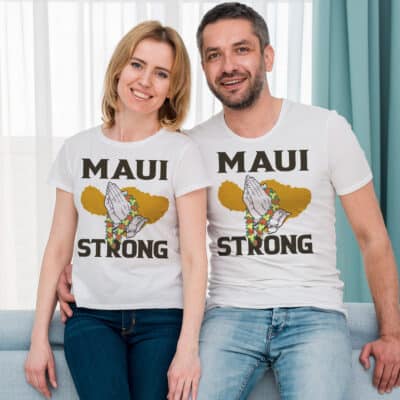 Alternative view of Pray for Maui Maui Strong T-Shirt - Maui Hawaii Strong Shirt