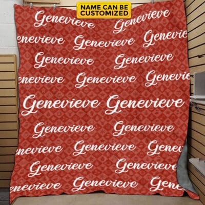 Personalized Name Blanket - Custom Name and Background Fleece Blanket
