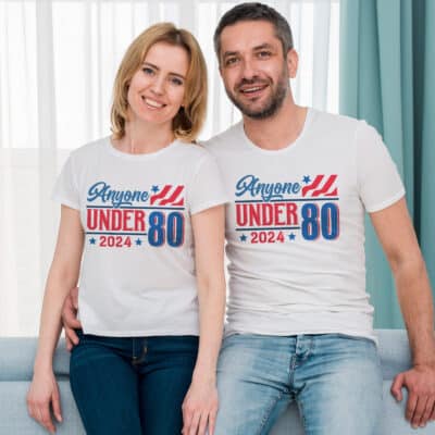 Anyone Under 80 2024 T-Shirt - Hoodie - Under 80 Tee Shirt
