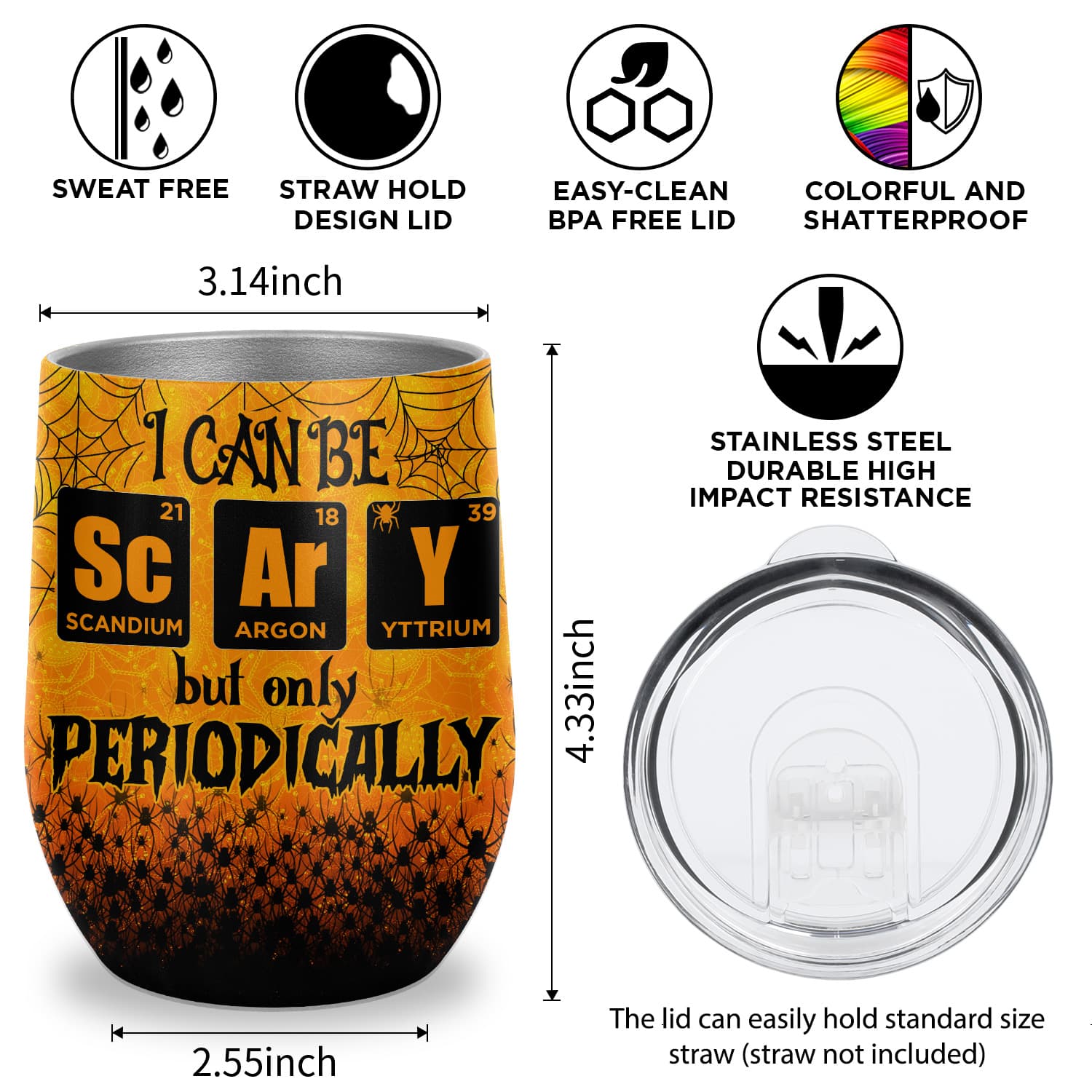 12oz wine tumbler Mockup Keyfeature 1