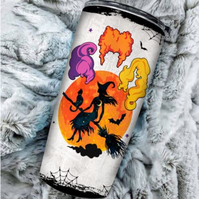 Alternative view of I Just Took A DNA Test Turns Out I'm 100% That Witch Funny Three Witches Insulated Tumbler Cup With Lid and Straw