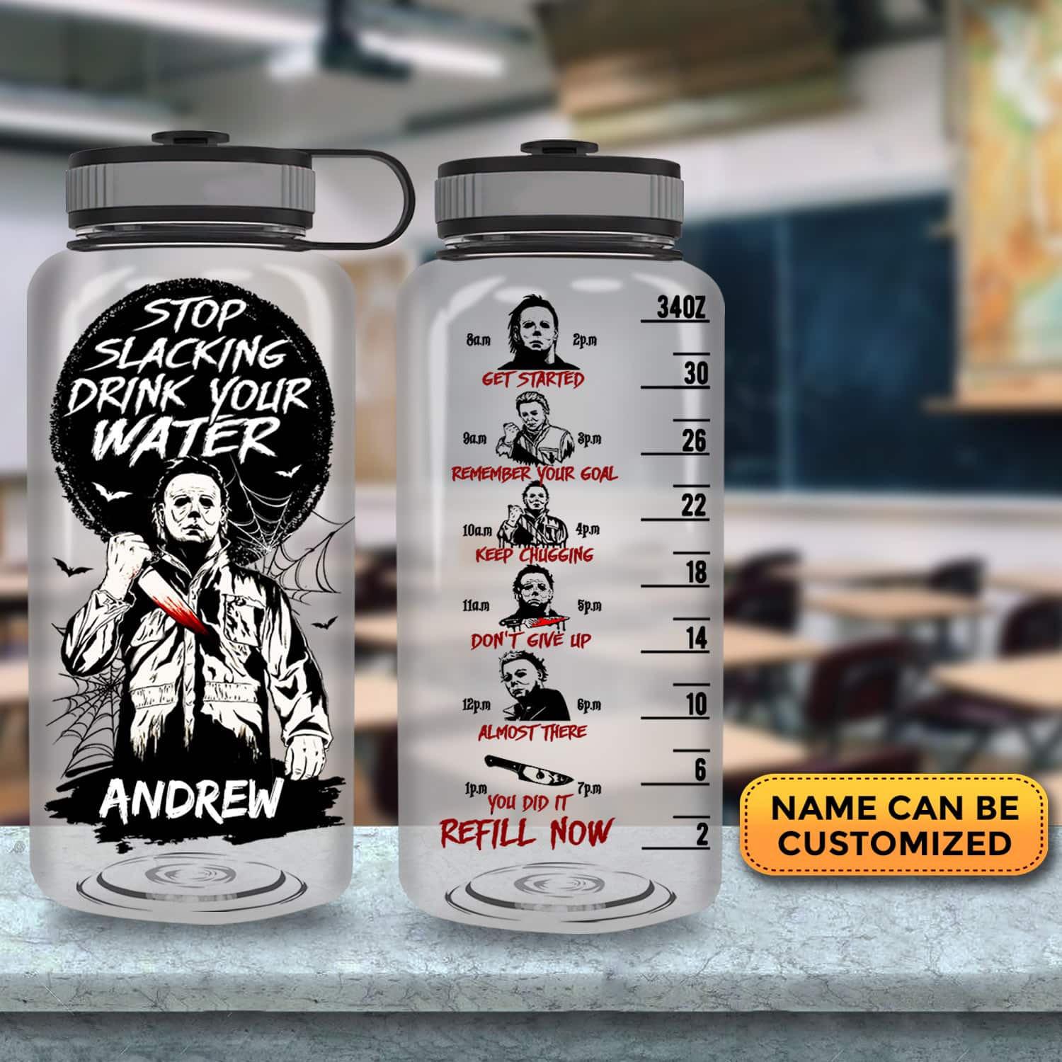 34OZ Tracker Water Bottle Mockup 3