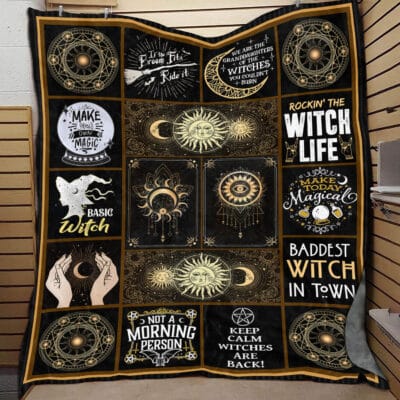 Halloween Witch Fleece Blanket - Sherpa Blanket - Woven Blanket - Halloween Gift For Witch Lovers