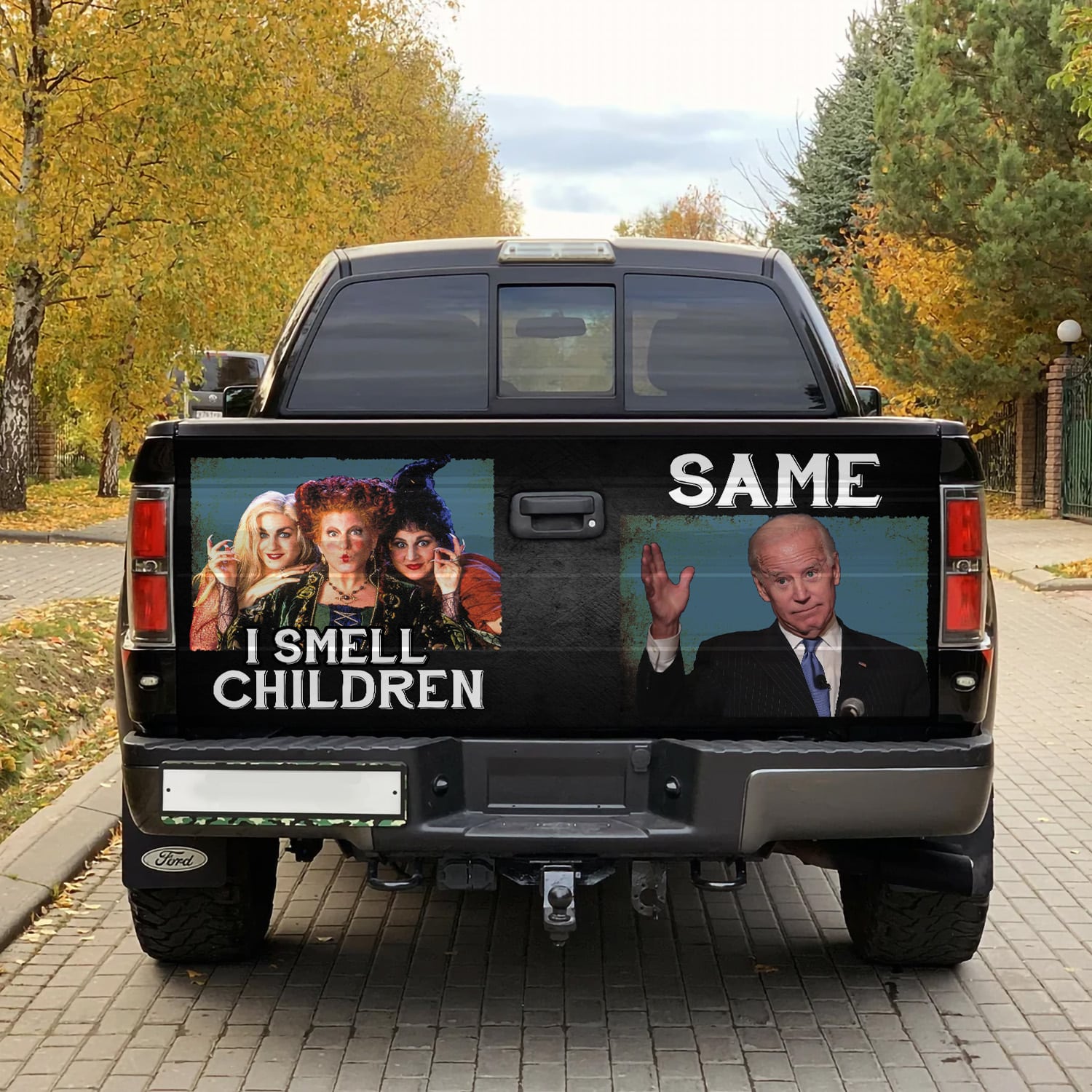 3VT. Biden I Smell Children tailgate mk1