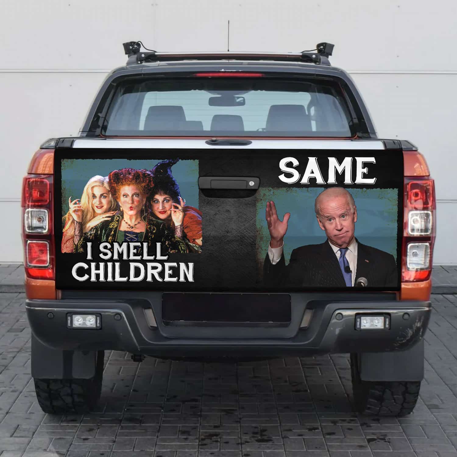 3VT. Biden I Smell Children tailgate mk3