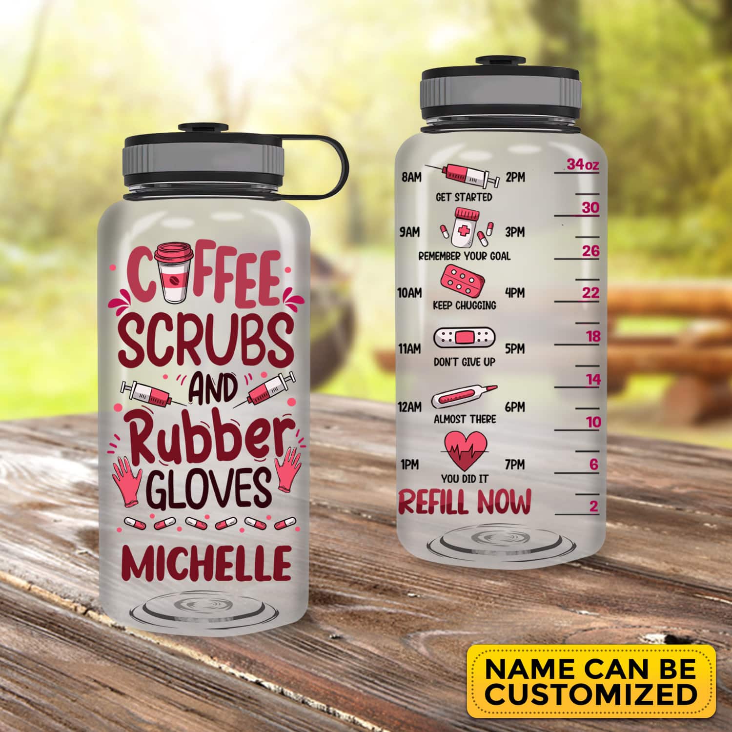 34OZ Tracker Water Bottle Mockup 1