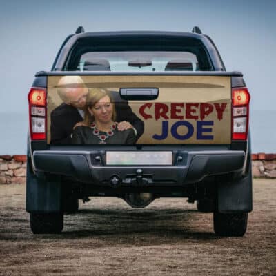 Alternative view of Creep Joe Funny Biden Sniffing Stephanie Carter Truck Tailgate Decal Sticker Wrap - Vinyl Graphic Decal Bumper Sticker