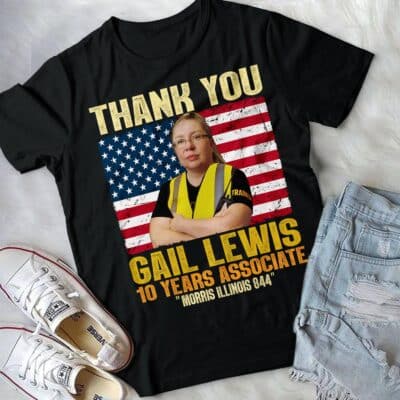 Thank You Gail Lewis 10 Years Associate T-Shirt