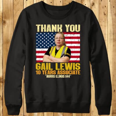 Alternative view of Thank You Gail Lewis 10 Years Associate Hoodie - Sweatshirt - Long Sleeve Shirt