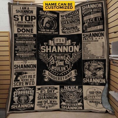 Personalized Family Name It's A Thing You Wouldn't Understand Fleece Blanket - Custom Name Men Sherpa Blanket