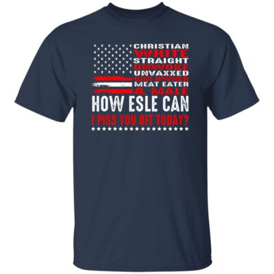 Christian White Straight, Navy, Unisex T-Shirt