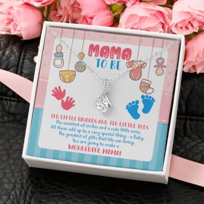 Mama To Be You Are Going To Make A Wonderful Mama Message Card Pendant Necklace -  Mothers Day Gift for New Mom
