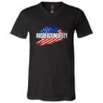 Absofuckinlutely, Black, V-Neck T-Shirt