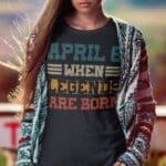 April 8 Birthday Solar Eclipse When Legends Are Born Vintage T-Shirt