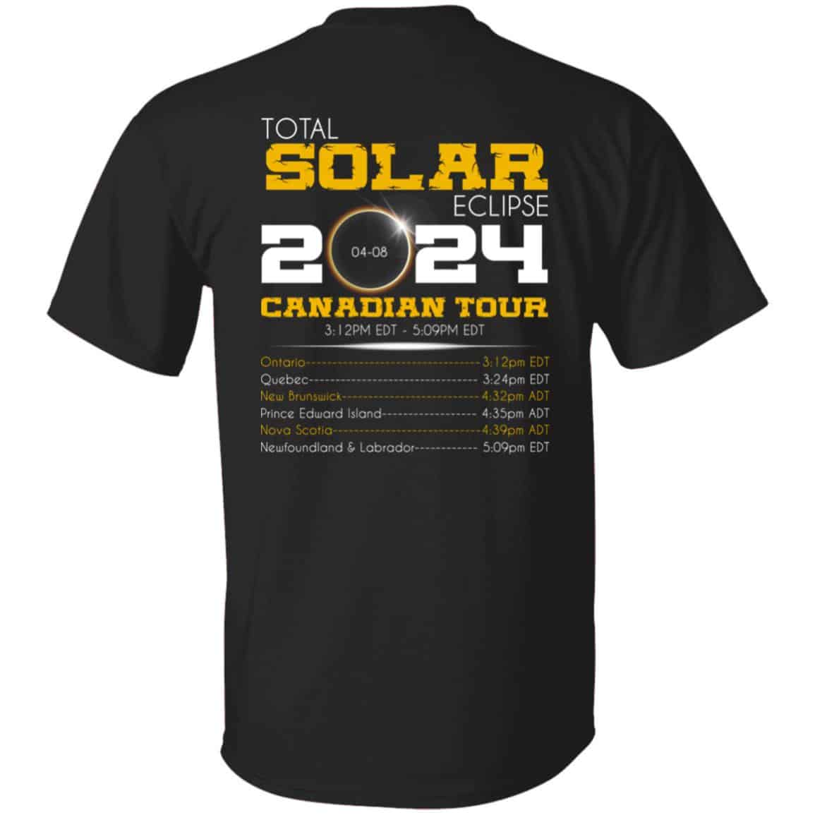 Solar Eclipse, Black, Unisex T-Shirt