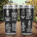Fight For The Things You Care About Ruth Bader Ginsburg Insulated Tumbler Cup With Lid and Straw