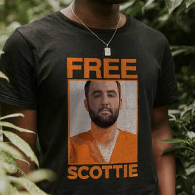 Free Scottie Scheffler Mugshot T-Shirt
