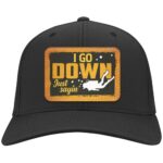 Patch Hat Test, Black, CLOSEOUT - CP80 Twill Cap - Patch