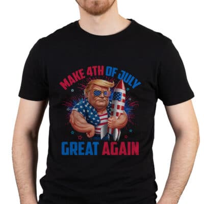 Make 4th of July Great Again Funny Trump T-Shirt - Support Trump 2024 Shirt
