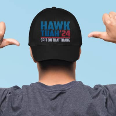 Alternative view of Hawk Tuah 24 Spit On that Thang Viral Election Parody Embroider Twill Hat Adjustable Cap for Men Women