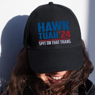 Hawk Tuah 24 Spit On that Thang Viral Election Parody Embroider Twill Hat Adjustable Cap for Men Women
