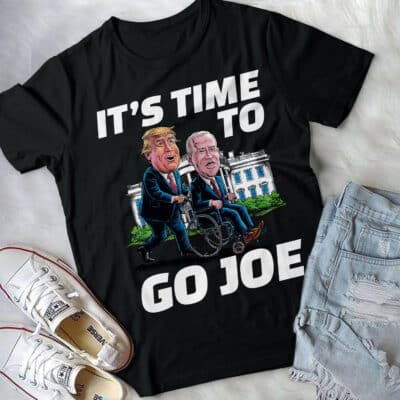 Alternative view of It's Time To Go Joe Funny Trump Biden T-Shirt - Support Trump 2024 Shirt