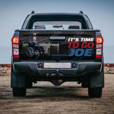 It's Time To Go Joe Funny Trump Biden Truck Tailgate Decal Sticker Wrap - Vinyl Graphic Decal Bumper Sticker