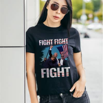 Alternative view of Fight Fight Fight Trump 2024 T-Shirt - Support Trump Shirt