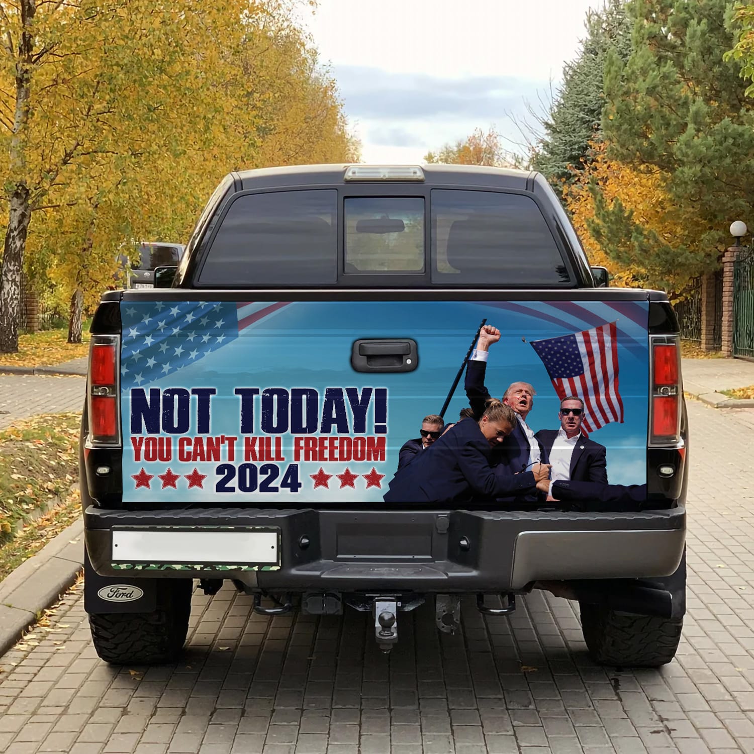 8VT. Trump Not Today tailgate mk1
