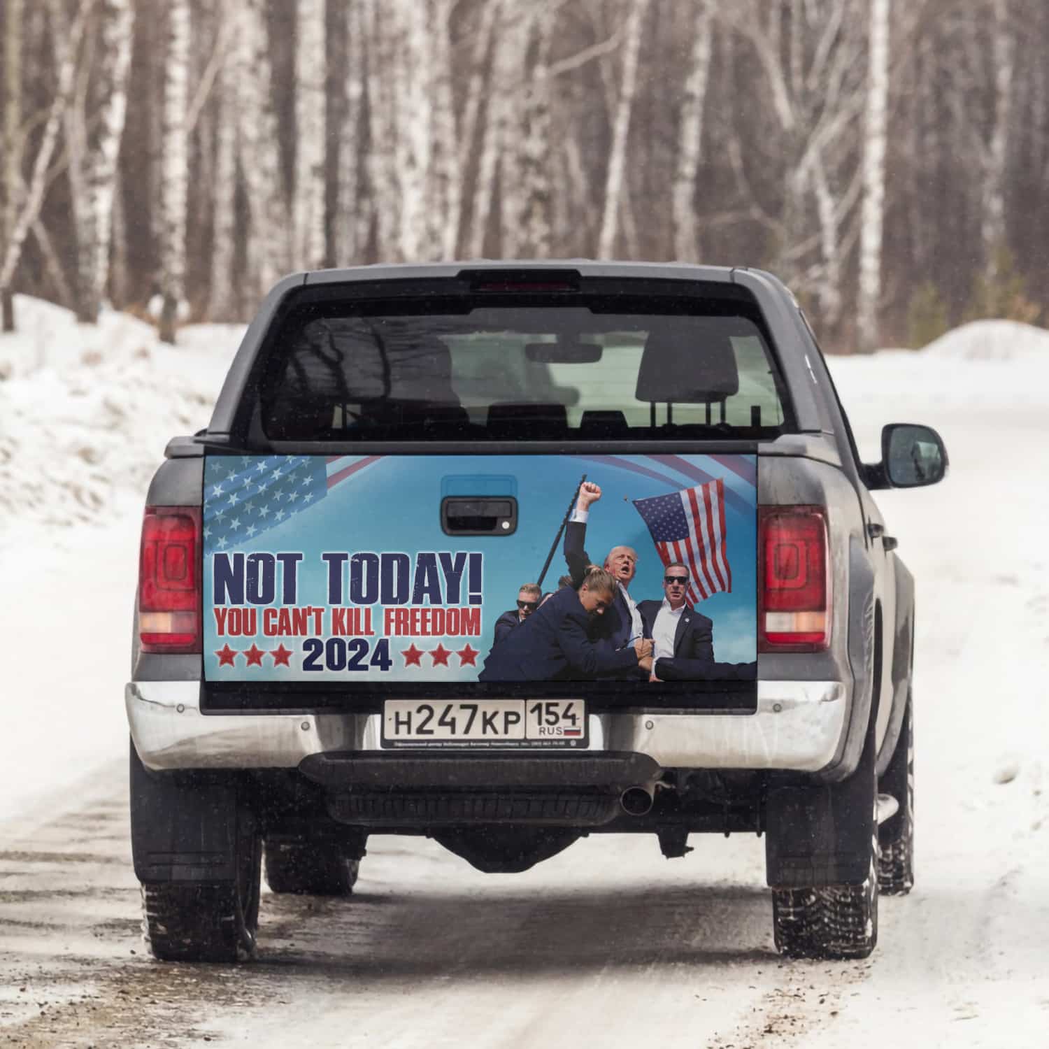 8VT. Trump Not Today tailgate mk4