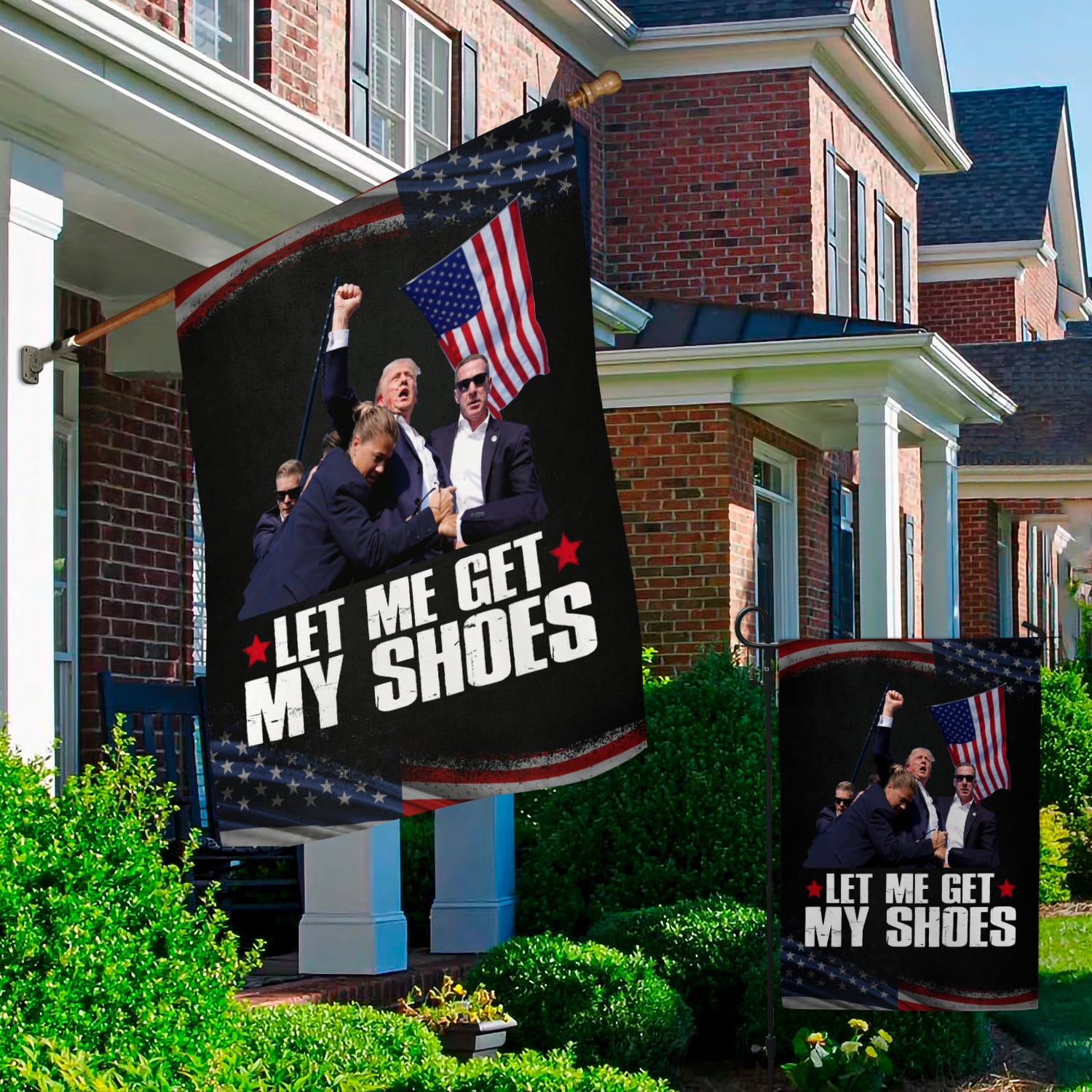 8VT. Trump Get My Shoes flag mk2