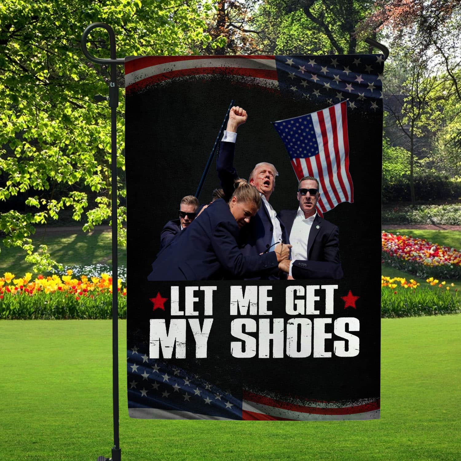 8VT. Trump Get My Shoes flag mk4