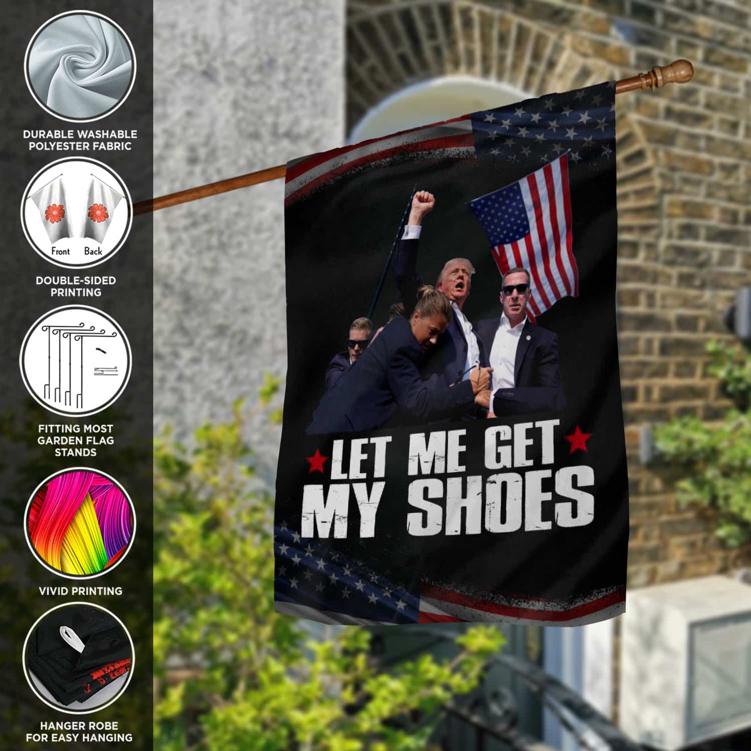 8VT. Trump Get My Shoes flag mk5
