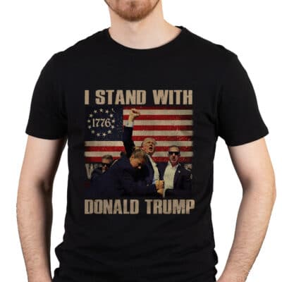 I Stand With Donald Trump 2024 T-Shirt - Support Trump Shirt