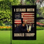 9VT. Stand With Donald Trump flag mk4