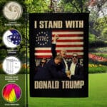 9VT. Stand With Donald Trump flag mk5