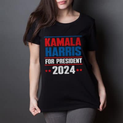 Alternative view of Kamala Harris 2024 For President T-Shirt - Support Harris Shirt