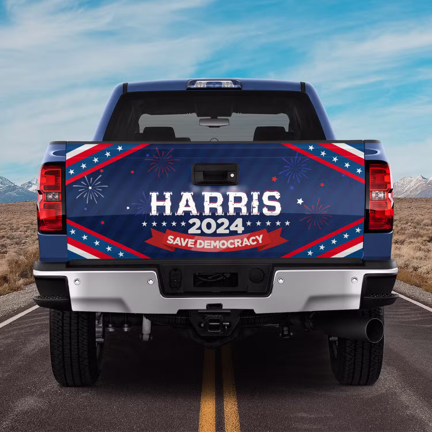 3VT. Harris Save Democracy tailgate mk5