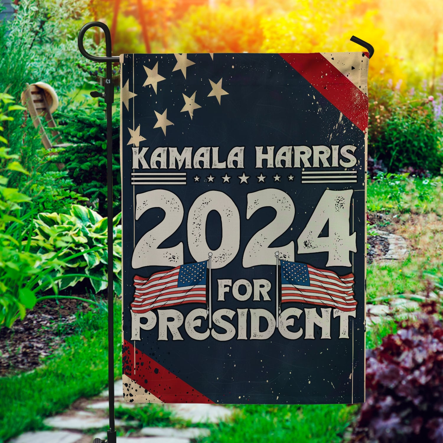 4VT. Kamala Harris For President FLAG mk3