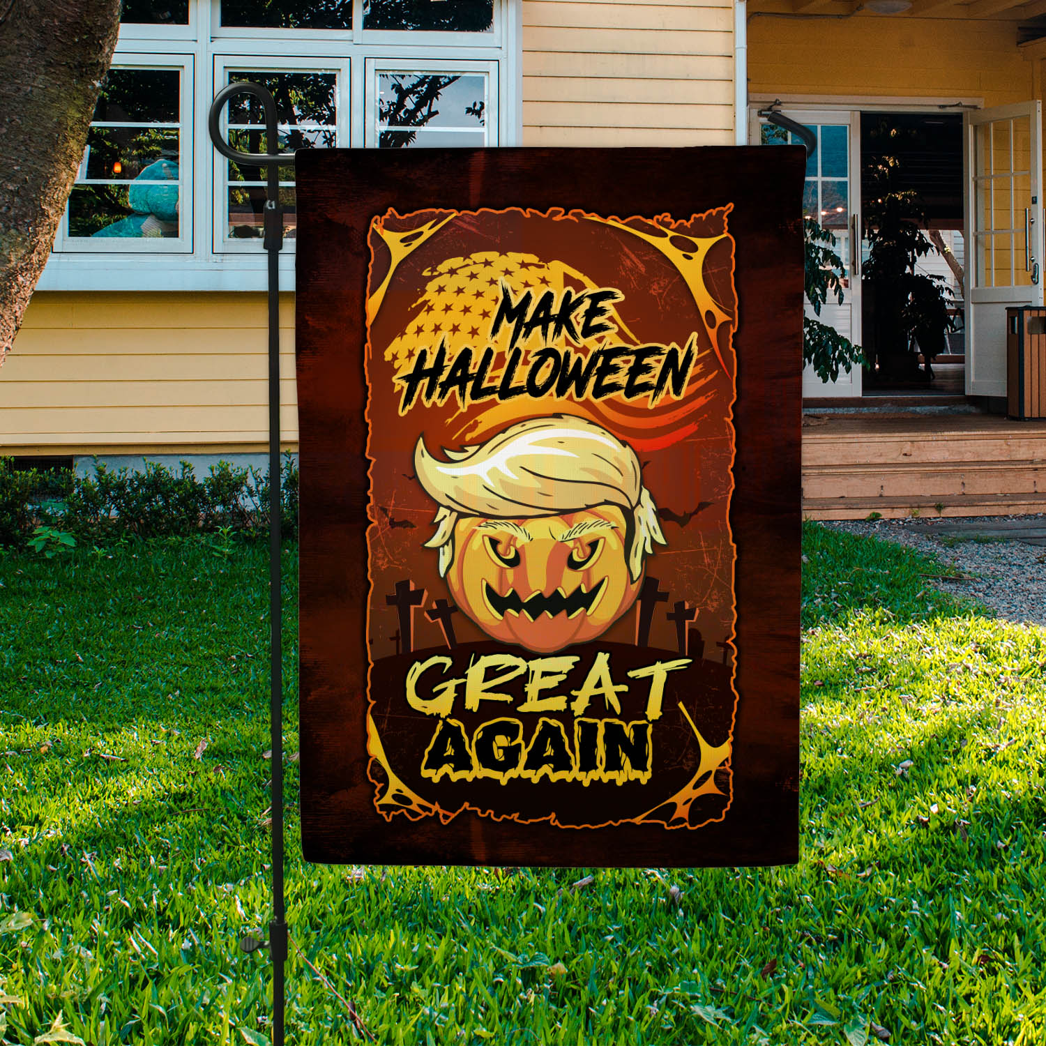 9VT. Trump Make Halloween Great flag mk3