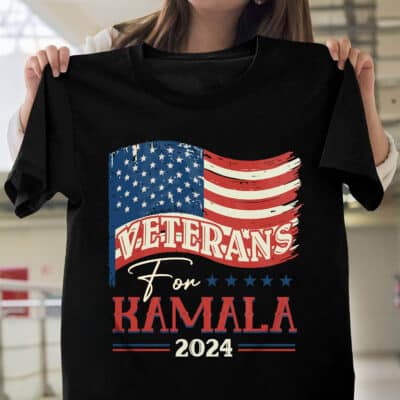 Veterans For Kamala 2024 T-Shirt - Support Kamala Harris Shirt