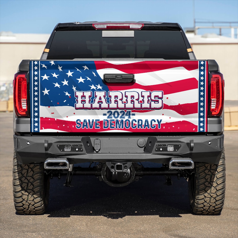1.VT Harris Save Democracy tailgate mk2