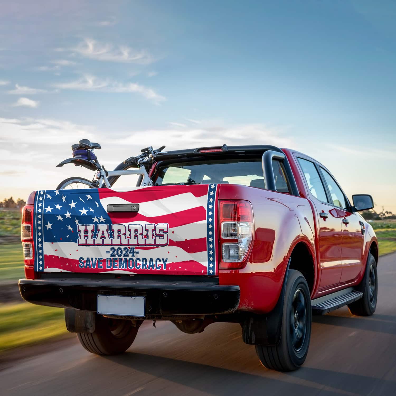 1.VT Harris Save Democracy tailgate mk4