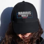 Harris Walz 2024 Kamala Harris 2024 Tim Walz 2024 USA Flag Embroidered Cap - Twill Cap Hat