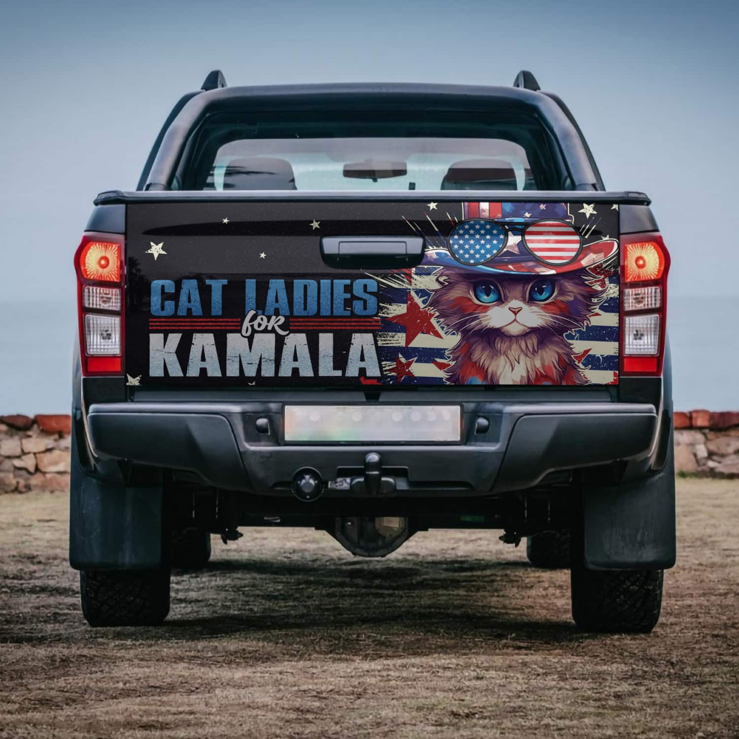 3VT. Cat Ladies For Kamala tailgate mk3