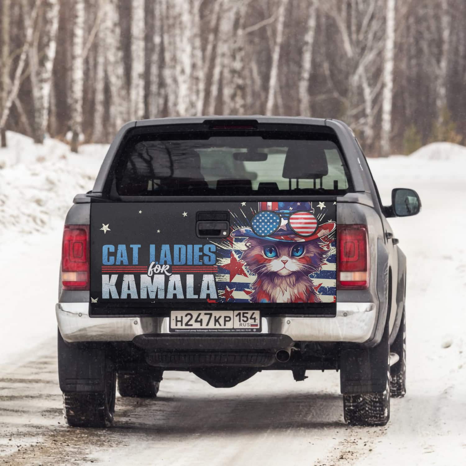 3VT. Cat Ladies For Kamala tailgate mk4