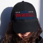 Make Orwell Fiction Again Hat Men Women Embroidered Cap - Embroidered Twill Cap
